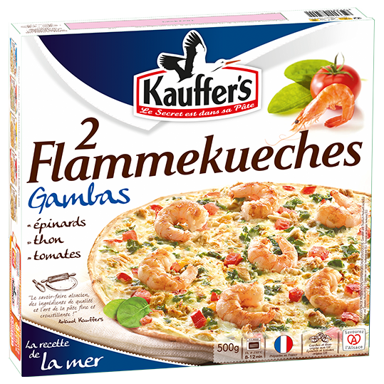 Flammekueche gambas